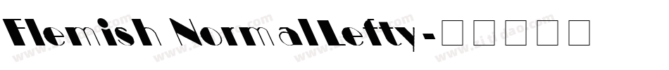 Flemish Normal Lefty字体转换